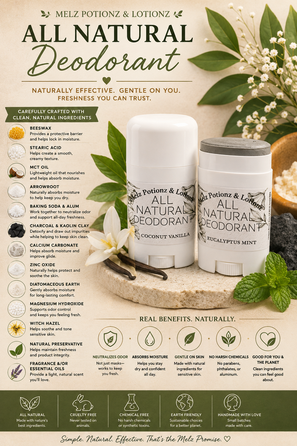 All Natural Deodorant